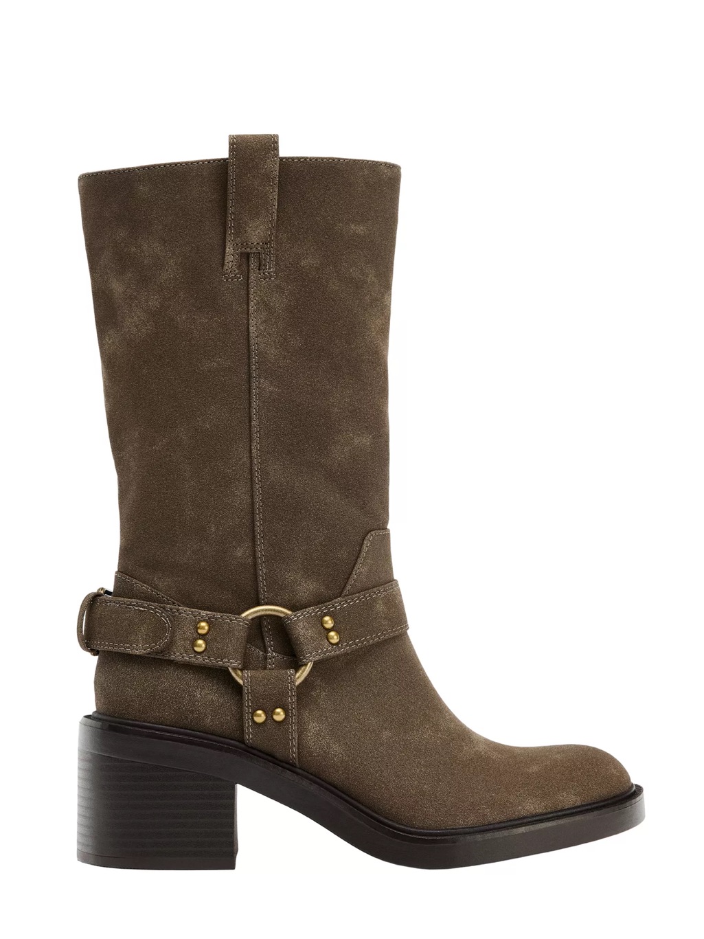 Zara Heeled Biker Boots